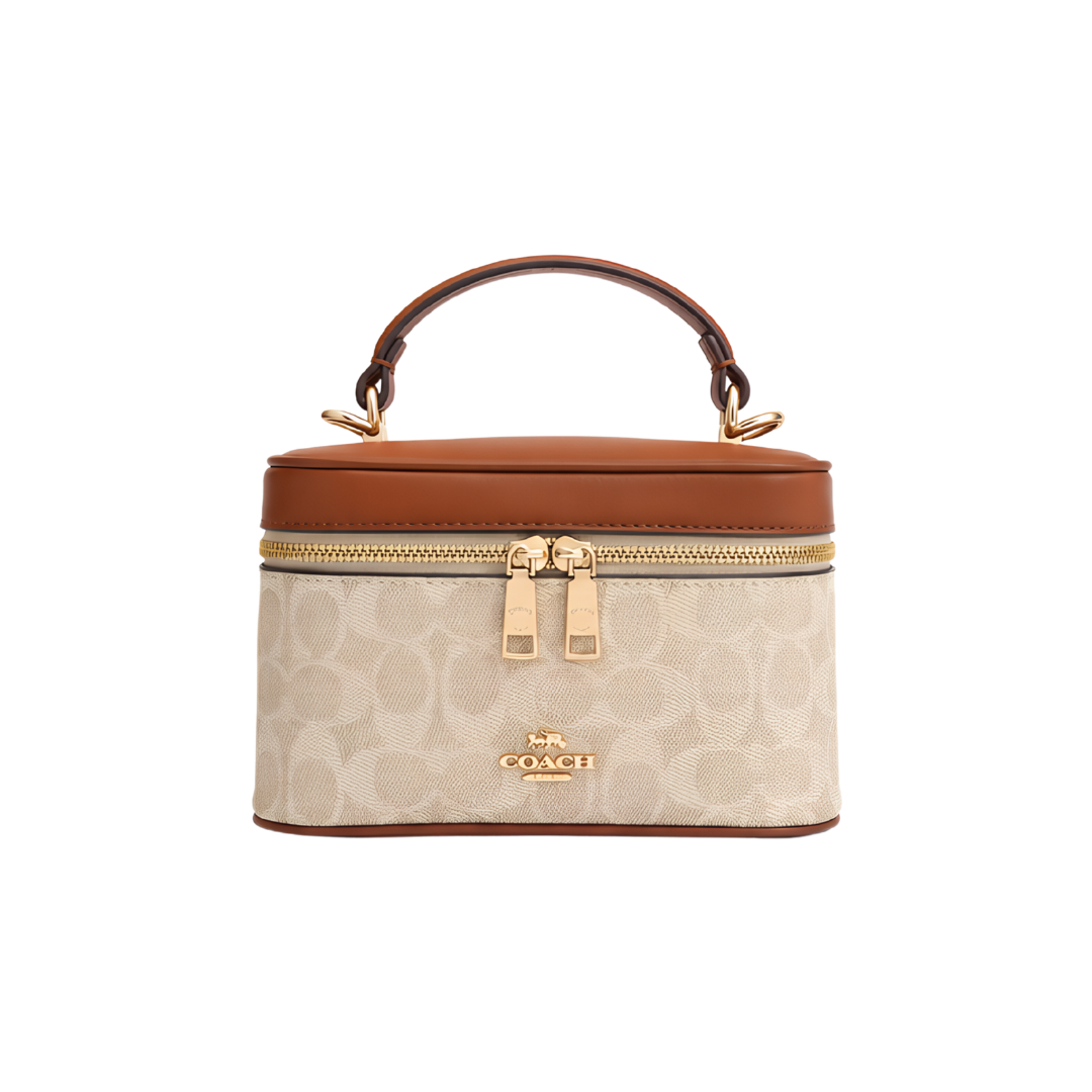 Coach Vanity Case Crossbody Bag – Nude & Brown - View 1