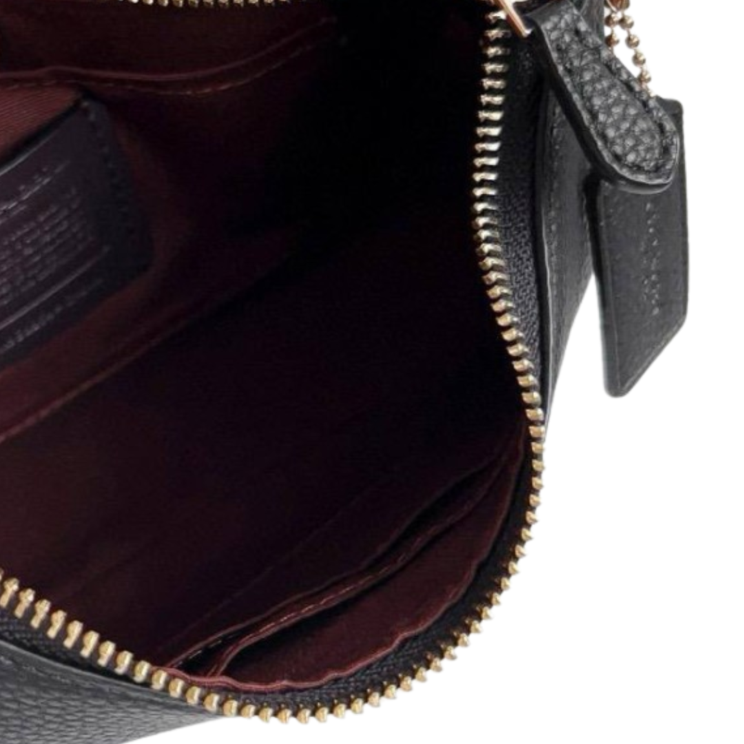 Coach Bag Teri – Black with Gold-Tone Chain - View 3