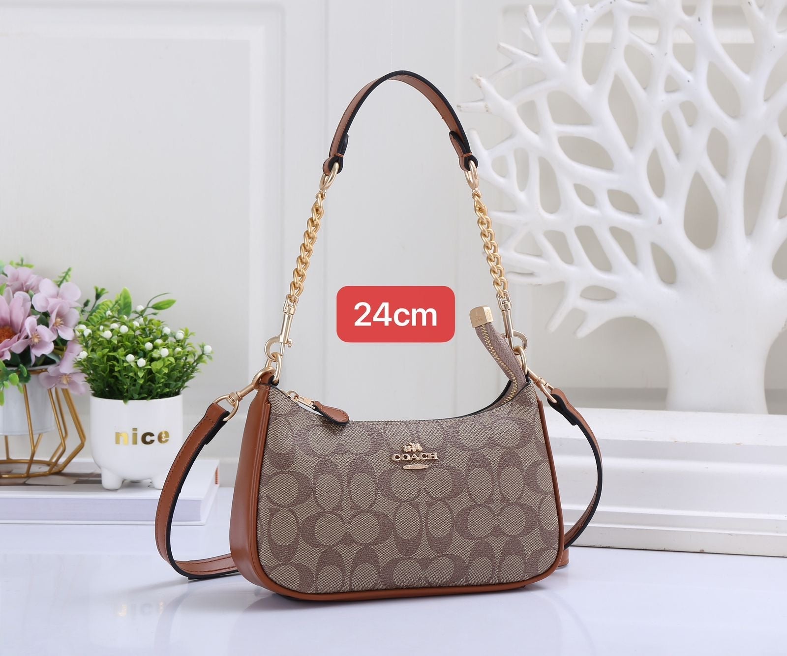 Coach Teri – Brown Signature Canvas - View 6