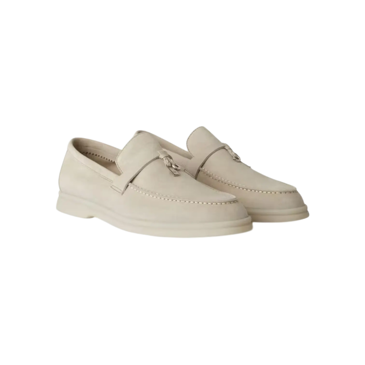 Loro Piana Summer Charms Loafers – Powder Pearl - View 1