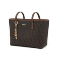 DKNY Bryant Logo-Print Tote Bag – Brown - View 2