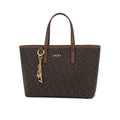 DKNY Bryant Logo-Print Tote Bag – Brown - View 1