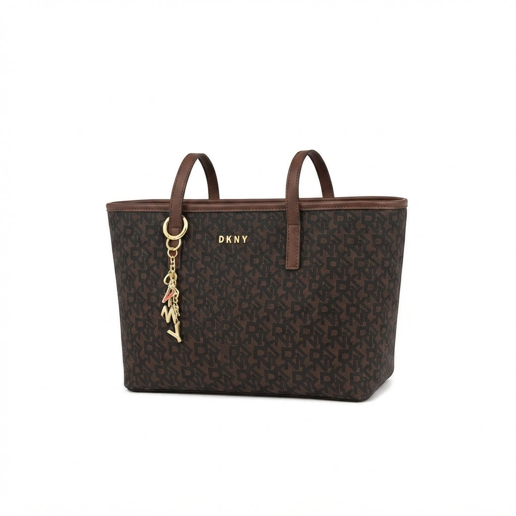 DKNY Women's Bryant Medium Zip Tote – Brown - View 2