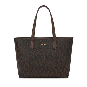 DKNY Women's Bryant Medium Zip Tote – Brown - View 1