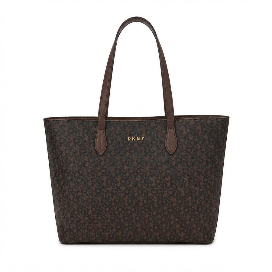 DKNY Women's Bryant Medium Zip Tote – Brown - View 1