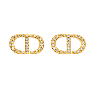 Dior Jewelry | CD Crystal Stud Earring Gold