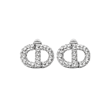 Dior Jewelry | CD Crystal Stud Earring Silver