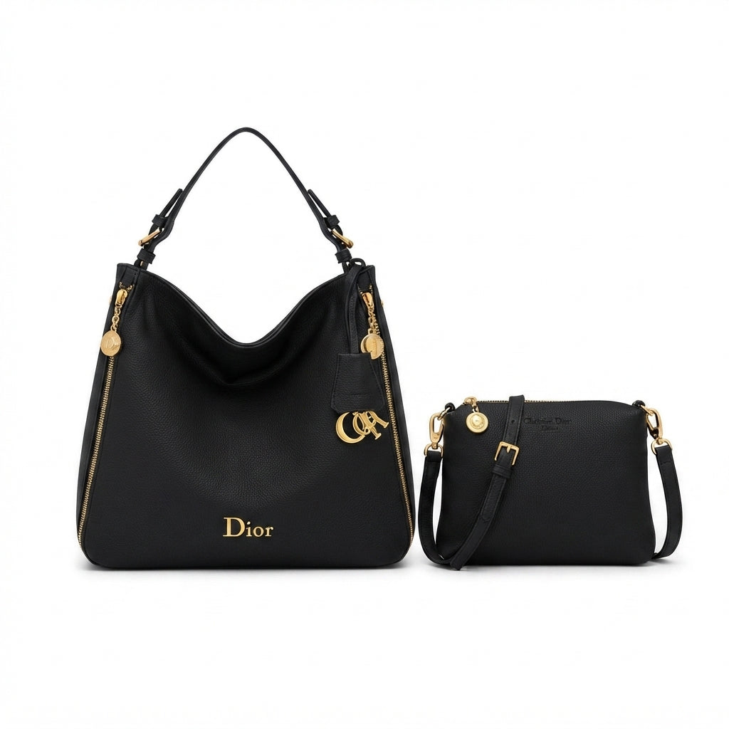 Dior 2-piece Handbag – Black - View 3