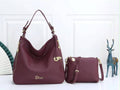 Dior 2-Piece Handbag Set – Burgundy - View 1