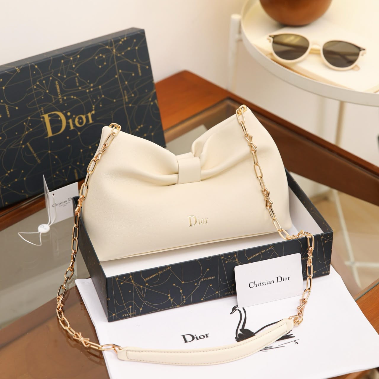 Dior Bow Bag – Cream Lambskin - View 2