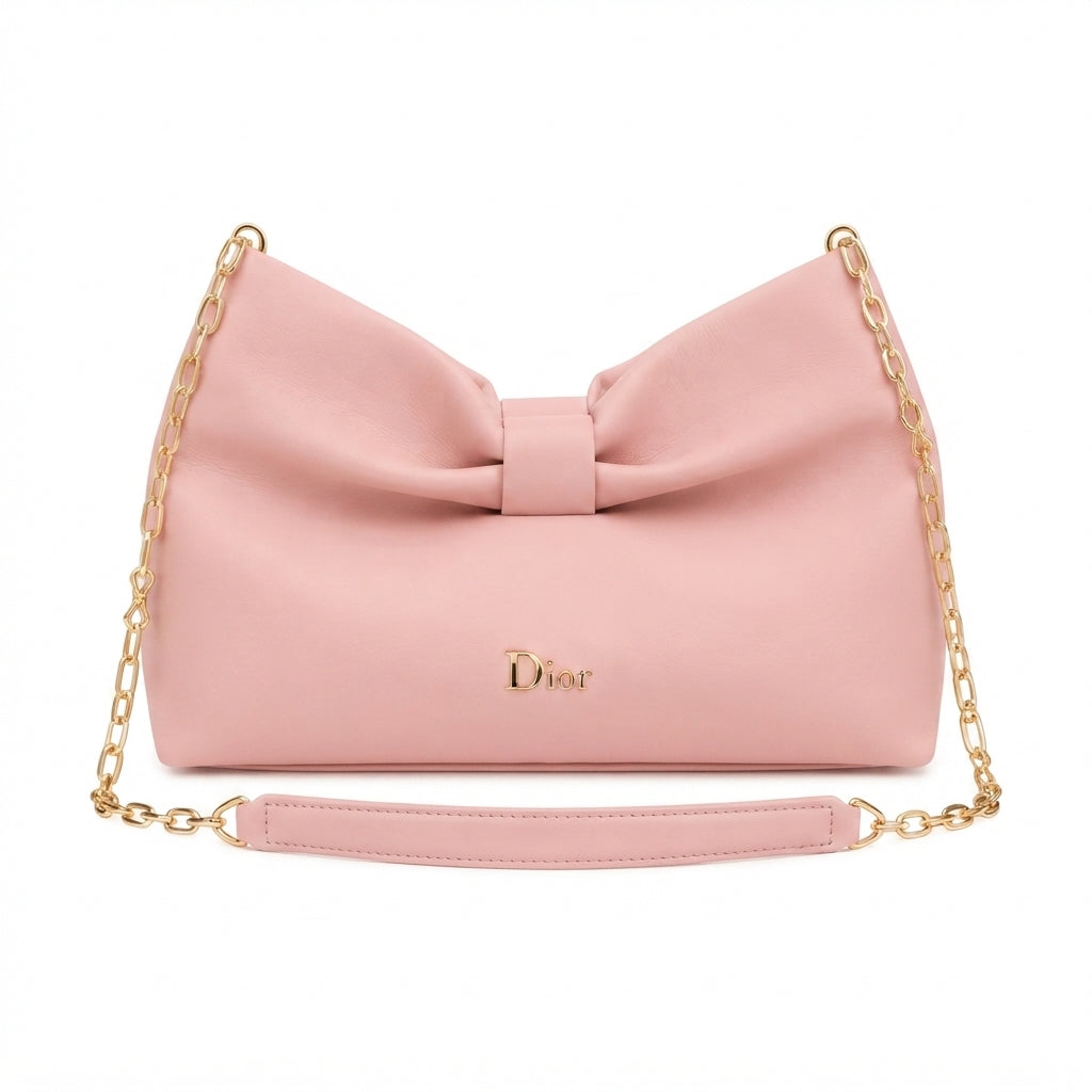 Dior Bow Bag – Pink Leather - View 2
