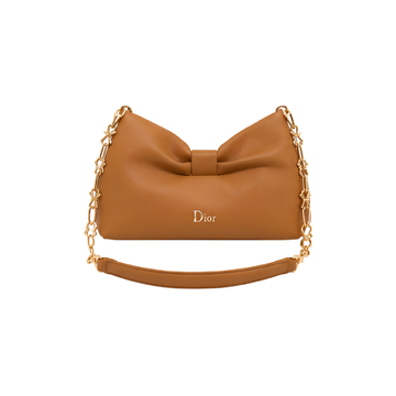 Dior Bow Leather Bag – Tan - View 1