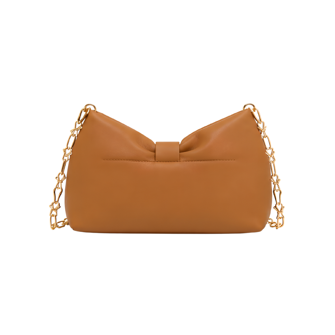 Dior Bow Leather Bag – Tan - View 4
