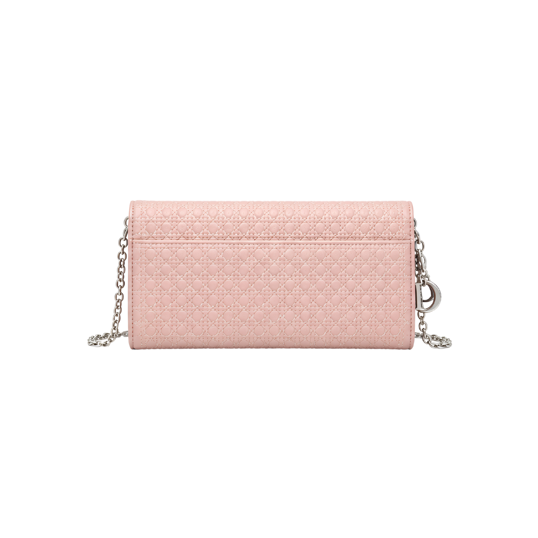 Dior Cannage Chain Wallet – Light Pink - View 4