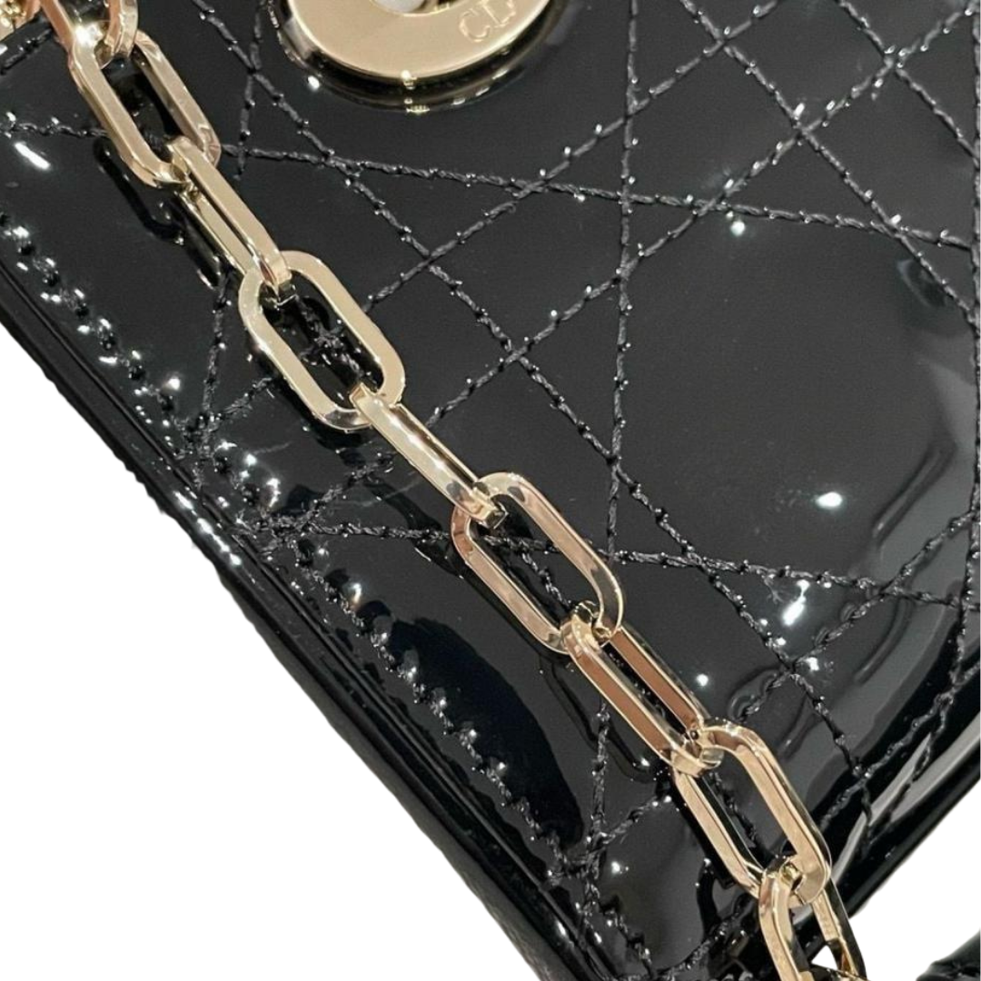 Dior Lady D-Joy Leather Bag – Black - View 3