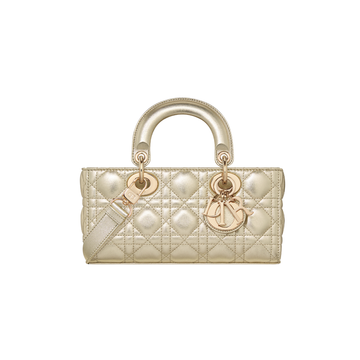 Dior Lady D-Joy Quilted Leather Bag – Gold - View 1