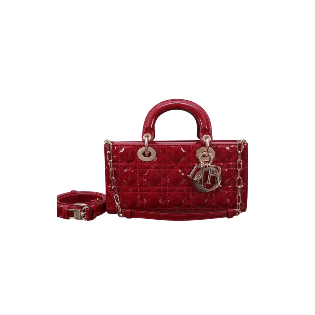 Dior Lady D-Joy Bag – Cherry Red - View 1