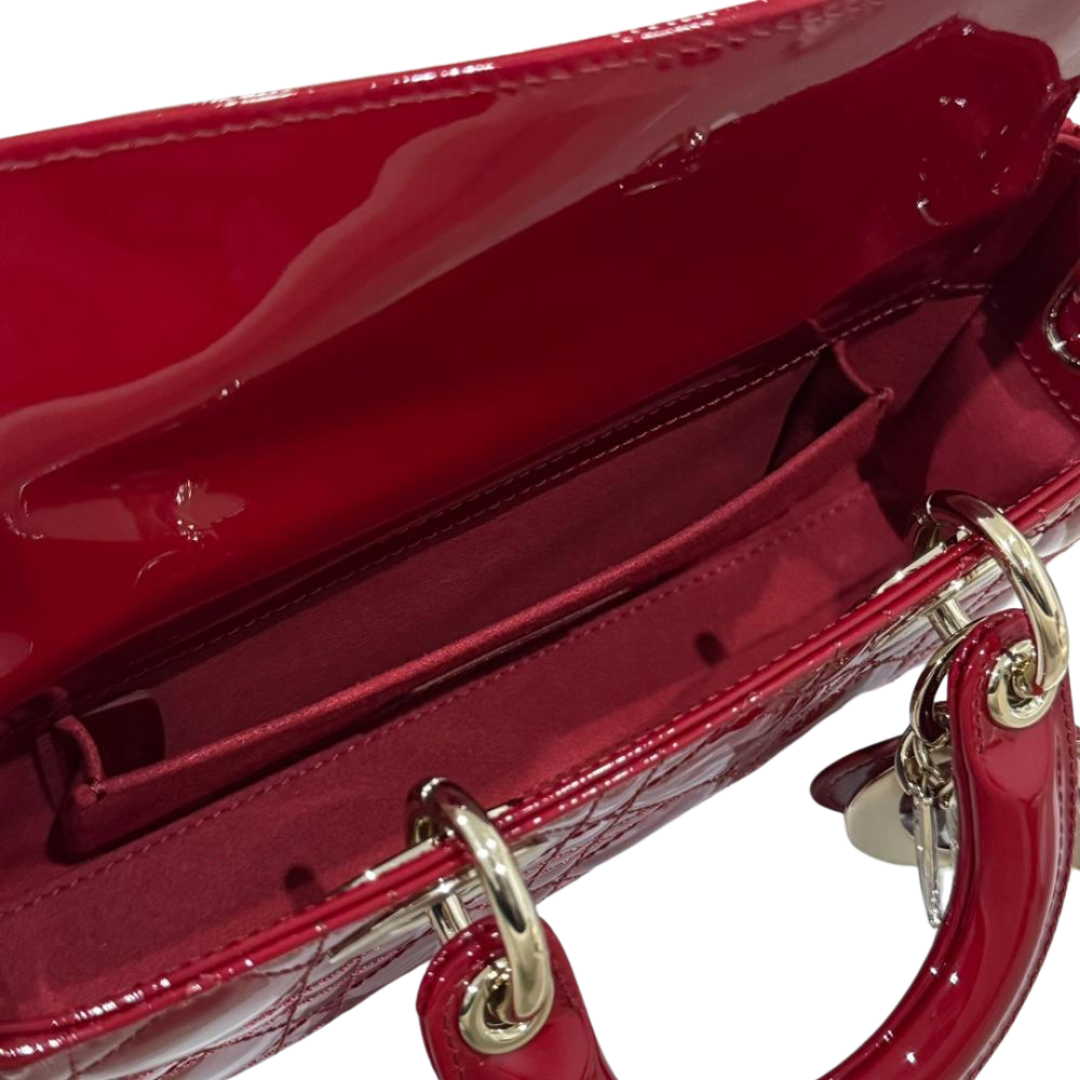 Dior Lady D-Joy Bag – Cherry Red - View 4