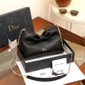 Dior Lambskin Bow Leather Bag – Black - View 5