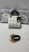 Dior Mini Lady Dior Bag – White - View 4