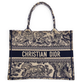 Dior Toile de Jouy Tiger Embroidery Bag – Blue - View 1