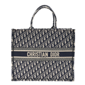 Dior Oblique Embroidered Tote - View 1