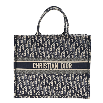 Dior Oblique Embroidered Tote - View 1