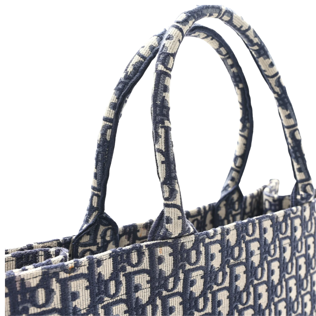 Dior Oblique Embroidered Tote - View 3