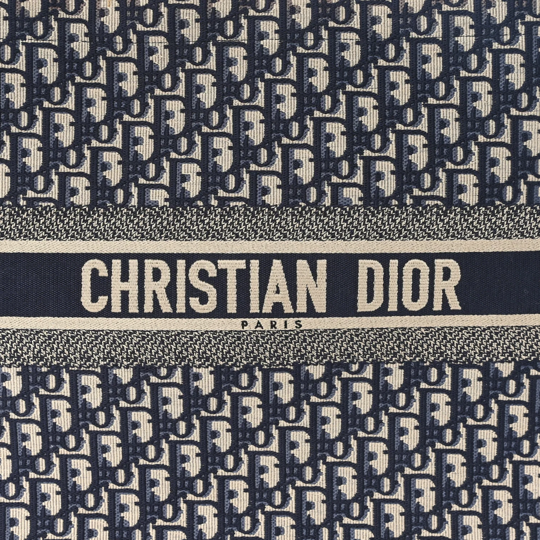 Dior Oblique Embroidered Tote - View 4