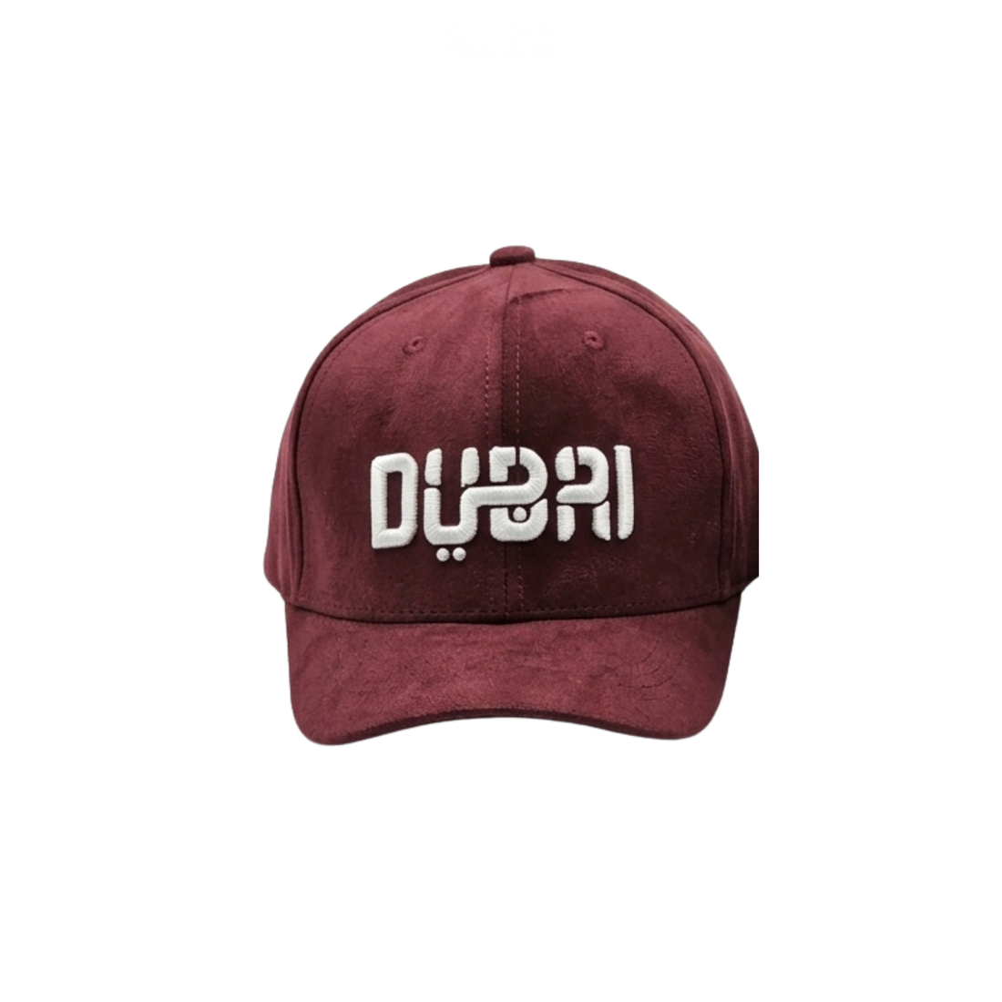 Dubai Cap | Embroidery Maroon - View 1