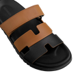 Hermès Chypre Sandals – Noir/Naturel - View 2