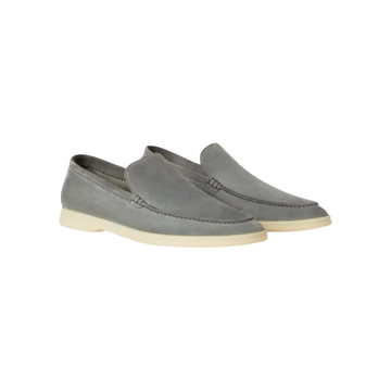 Loro Piana Summer Walk Loafers – Gull Gray - View 1