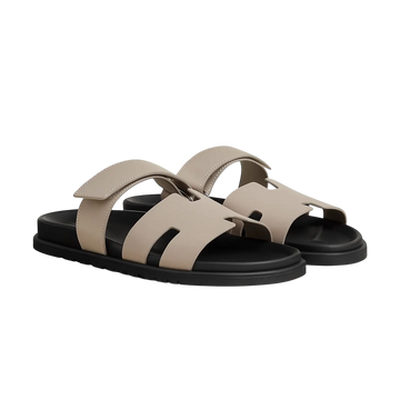 Hermès Chypre Sandals – Beige Galet - View 1