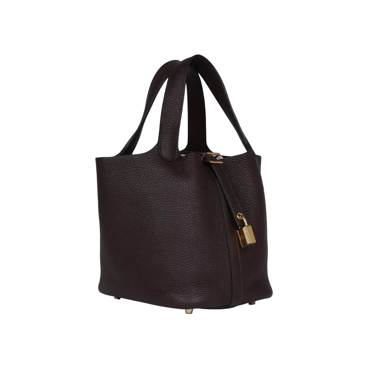 Hermès Picotin Lock 18 Bucket Bag – Rouge Sellier Clemence Gold Hardware - View 2