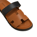 Hermès Chypre Sandals – Naturel H / Noir - View 2