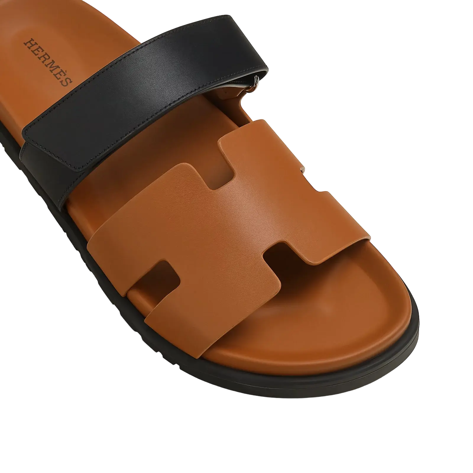 Hermès Chypre Sandals – Naturel H / Noir - View 2