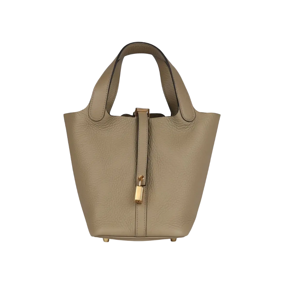 Hermès Picotin Lock 18 Bucket Bag – Beige Marfa Clemence Gold Hardware - View 1