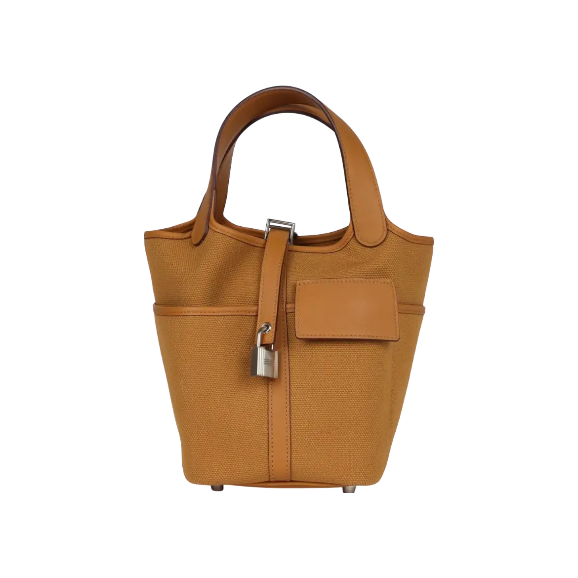 Hermès Picotin Cargo 18 Sesame Swift / Toile Canvas Palladium Hardware - View 1