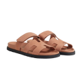 Hermès Chypre Sandals – Nude Suede - View 1