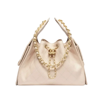 Chanel 25 Small Handbag – Gold & Beige - View 1