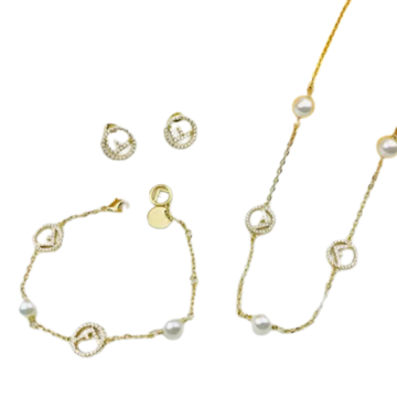 Fendi Jewelry | F Fendi Set Gold 1