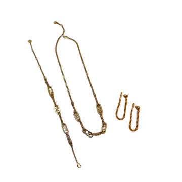 Fendi Jewelry | Lock Necklace Set Gold