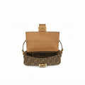 Fendi-Style Monogram Baguette Shoulder Bag - View 4