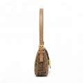 Fendi-Style Monogram Baguette Shoulder Bag - View 2