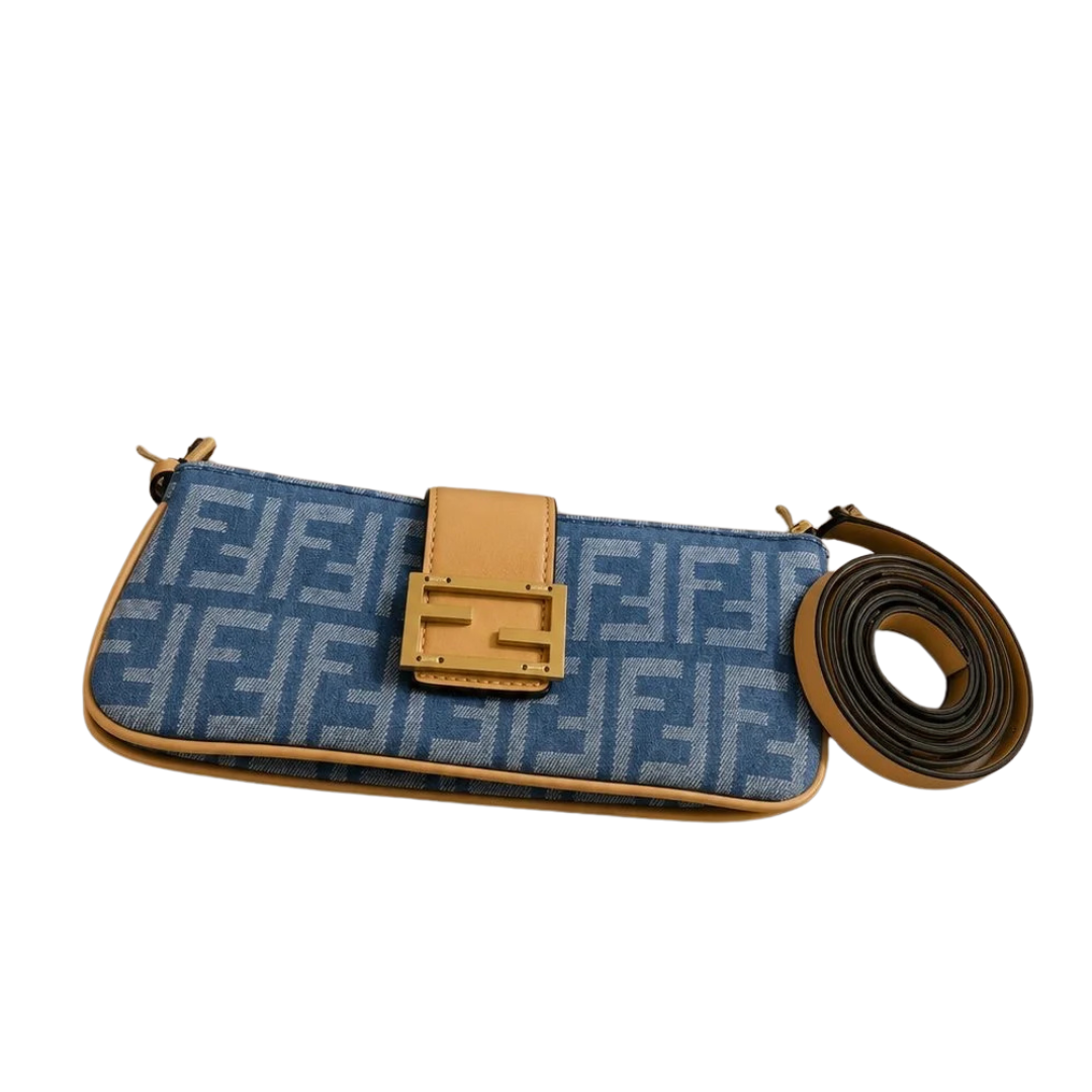 Fendi Baguette Bag – Blue - View 4