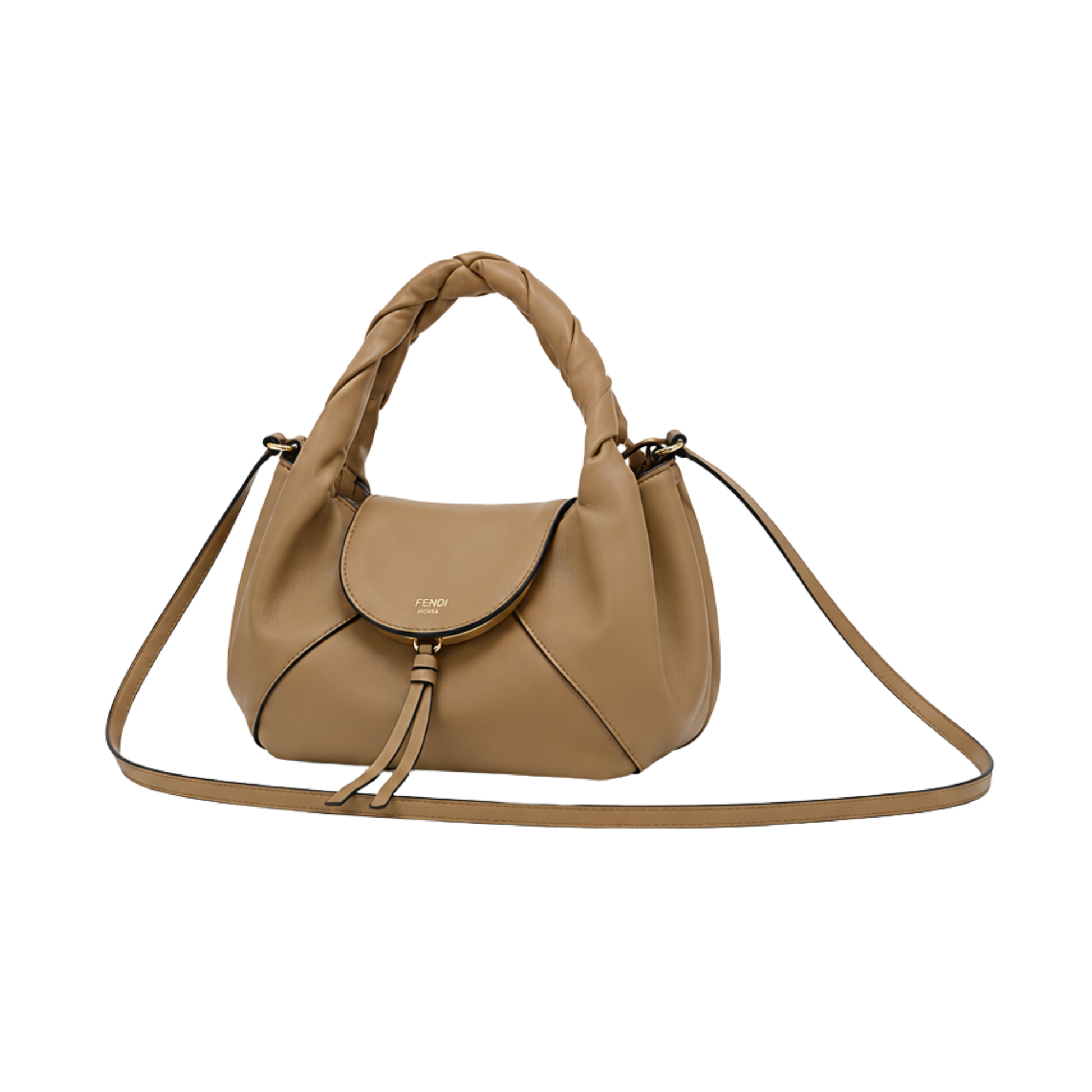 Fendi Mini Spy Bag Beige Calfskin Leather Bag - image 2