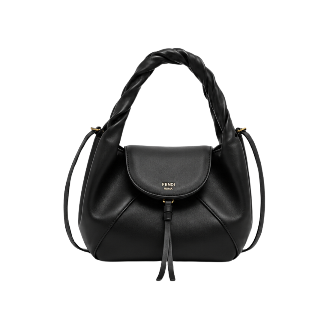Fendi Mini Spy Bag Black Calfskin Leather Bag - image 1