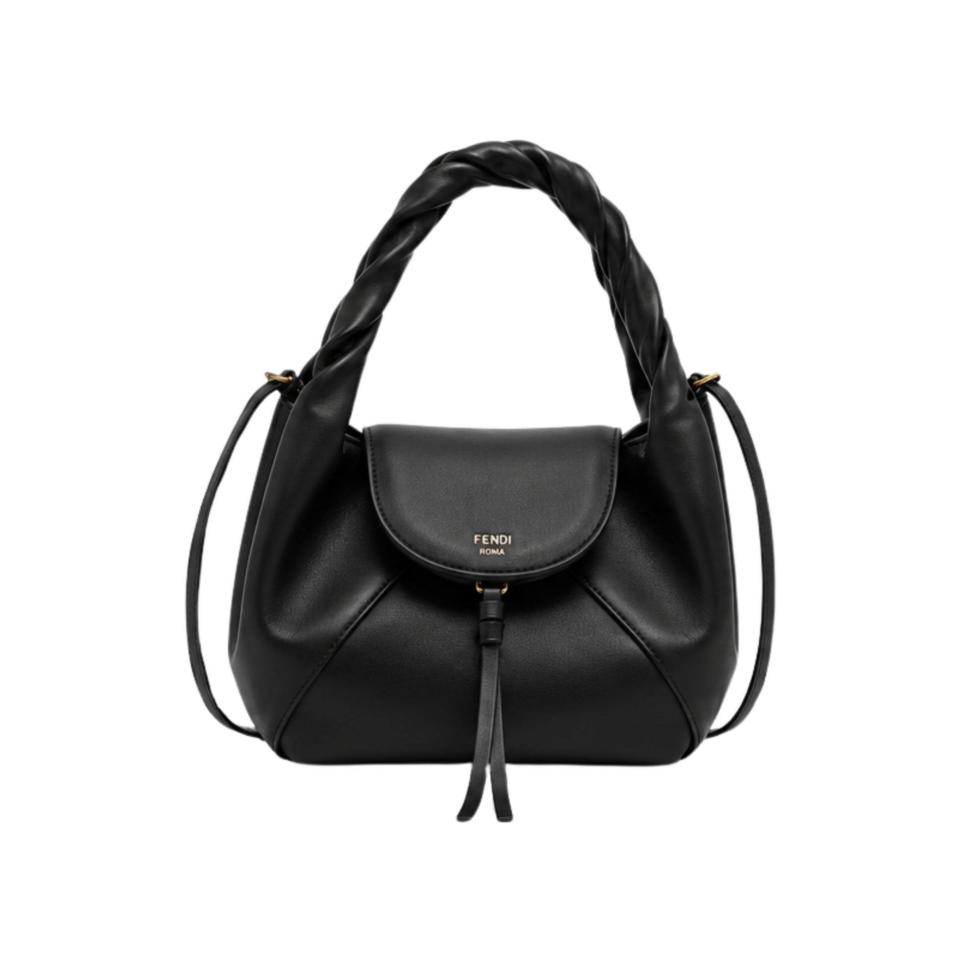 Fendi Mini Spy Bag Black Calfskin Leather Bag - image 1