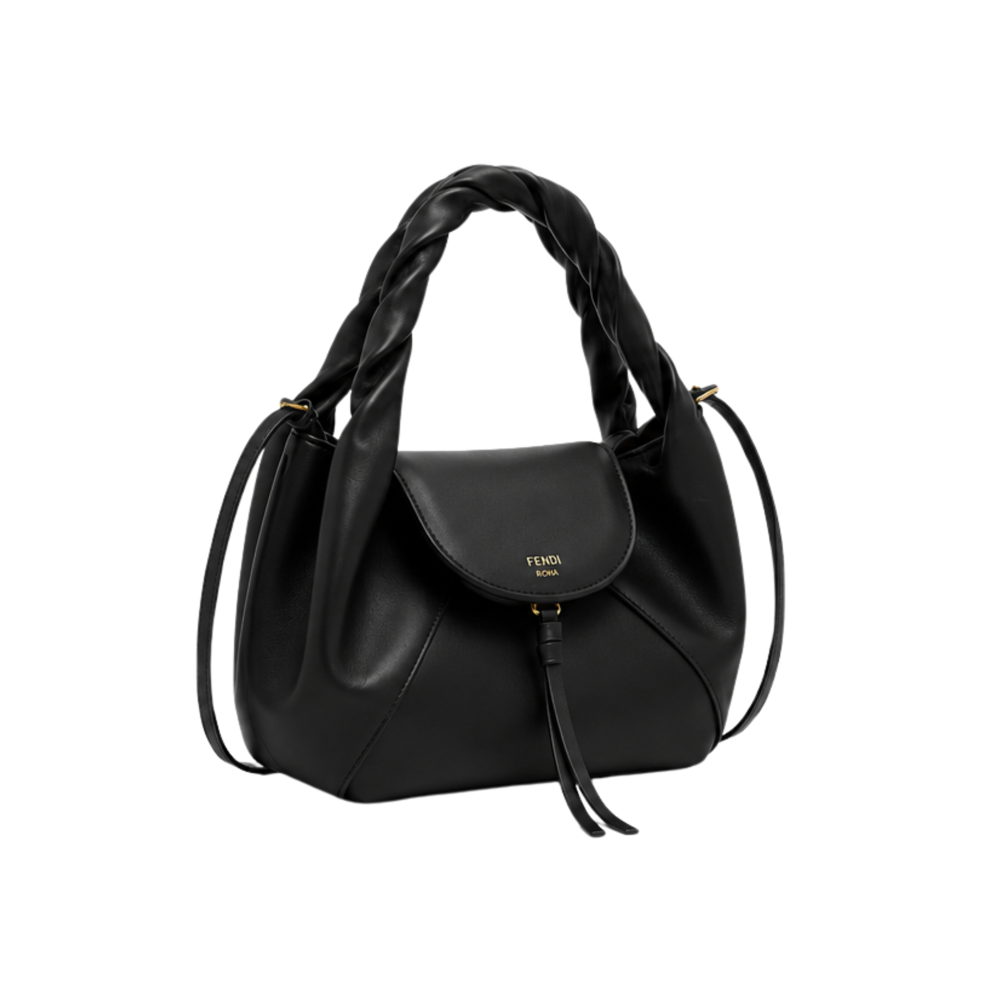 Fendi Mini Spy Bag Black Calfskin Leather Bag - image 2