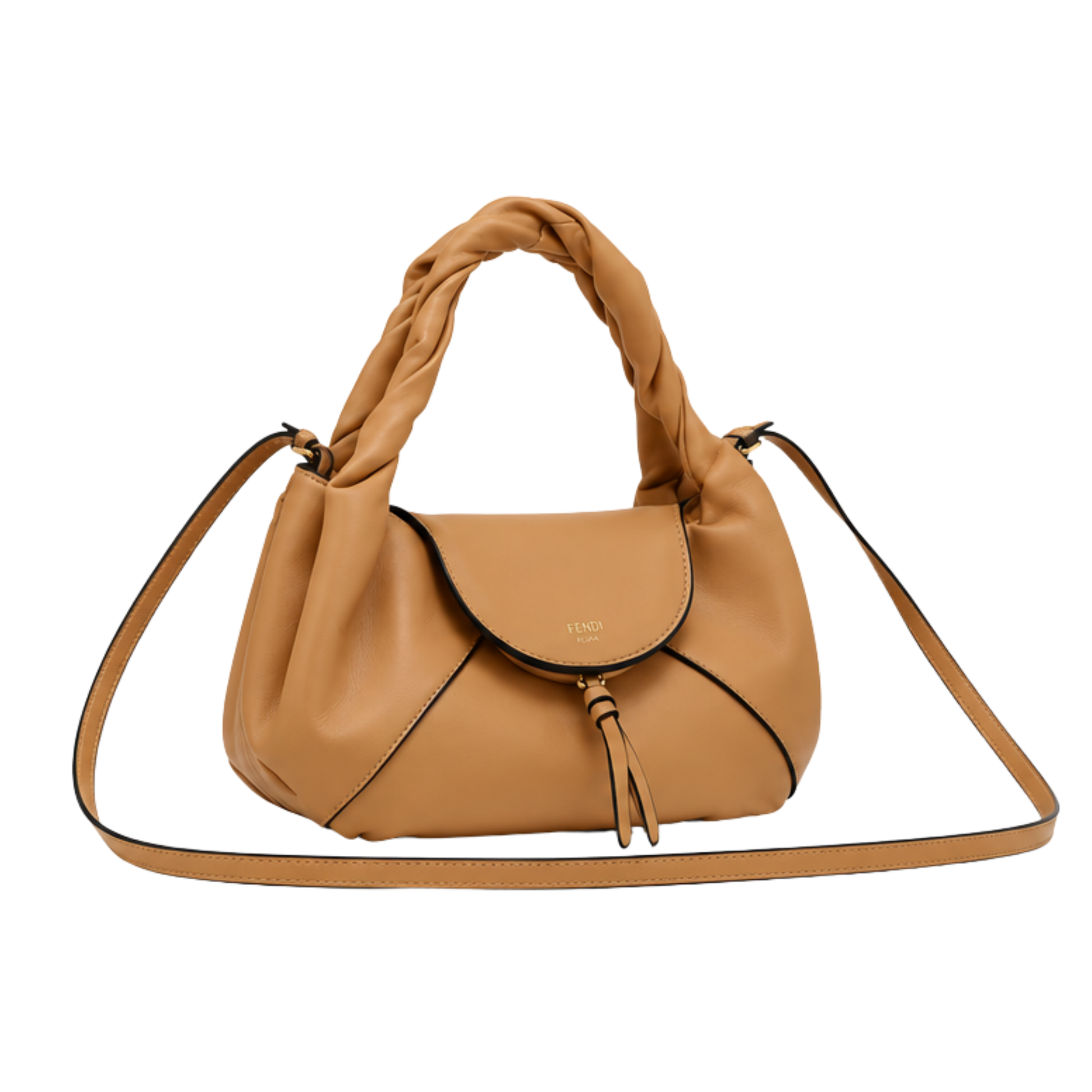Fendi Mini Spy Bag Camel Calfskin Leather Bag - image 2